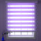 Verdunkelungsrollo Seitenzugrollo 70x200cm Lichtreflektion Lichtundurchlässig Verdunkelnd Sichtschutz Doppelrollo Klemmrollo für Fenster und Tür Fensterrollo, Lila