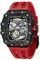TSAR BOMBA, Reloj mecánico automático de lujo para hombre, movimiento japonés, cristal de zafiro, resistente al agua hasta 50 m, cuadrado, correa de silicona, luminoso, regalo elegante