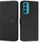 EATCYE Coque pour Motorola Moto Edge 20, Étui Housse en Cuir PU Premium Motorola Moto Edge 20, Magnetique Flip [Pochette de Portefeuille], Etui de Protection pour Motorola Moto Edge 20 (#Noir)