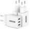 USB Ladegerät Mehrfach 3Pack,USB Netzteil USB Stecker Mehrfach 3Port 5V/3.1A Netzstecker USB Steckdose Ladestecker Handy Ladegerät USB Charger für iPhone 14/13/12/11/XS/X/8/7/6,Samsung Galaxy S10/S9