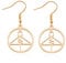 Owl House Inspired Light Glyph Earrings Owl House Fan Gift (O-w-l Gold)