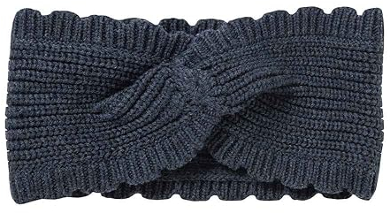 People Wear Organic Strick-Haarband dunkelblau melange, 53-54