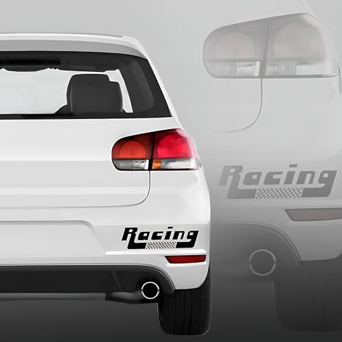 Racing Aufkleber Motorsport Plottsticker Autoaufkleber 20 bis 30cm in 24 Farben