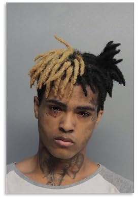 ENILSA Xxxtentacion Poster Dekorative Malerei Leinwand Wandkunst Wohnzimmer Poster Schlafzimmer Malerei,Wandkunst Bilddruck Moderne Familienzimmer Dekor 12x18inch(30x45cm)