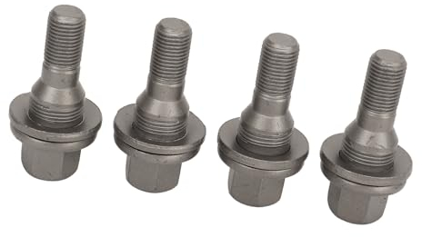 4 Pezzi 17mm Bulloni Esagonali con Capocorda Ruota 3549817 003549817 9644576680 Dadi per Pneumatici Sostituzione Borchie per 206 207 208 308 407 1007