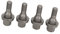 4 Pezzi 17mm Bulloni Esagonali con Capocorda Ruota 3549817 003549817 9644576680 Dadi per Pneumatici Sostituzione Borchie per 206 207 208 308 407 1007