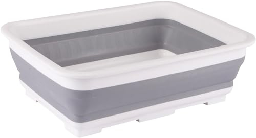 Collapsible Washing Up Bowl Folding Washbasin Collapsible Foldable Bucket Folding Sink 7L Capacity With Feet For Stability