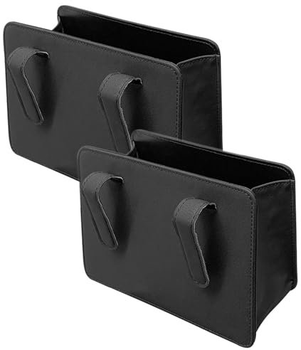 DHSBGWSX Lot de 2 poubelles de voiture - Organisateur de siège - Boîte de rangement multifonction