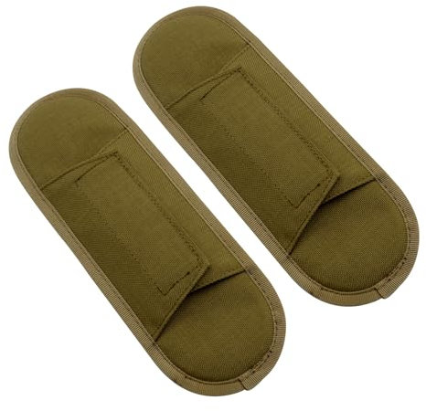 2 Pack Shoulder Strap Pad,Tactical Vest Shoulder Pads,Bag Cushion Pad,Plate Carrier Shoulder Pads,Backpack Strap Pads,Breathable Universal Bags Accessories for Travel Outdoor Sports Vests Bags (Brown)
