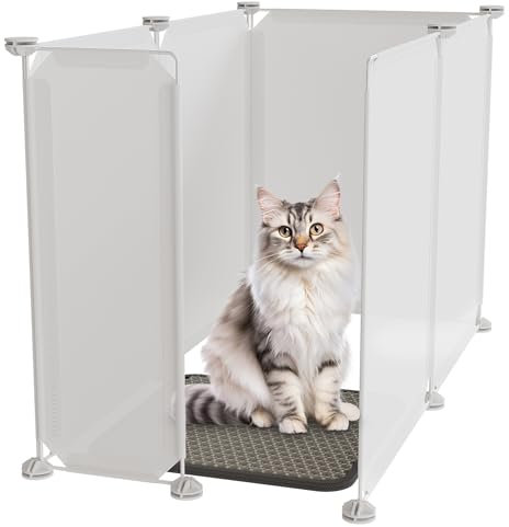 Big Lighting Deals Extra Large Cat Litter Box Enclosure Splash Guard
