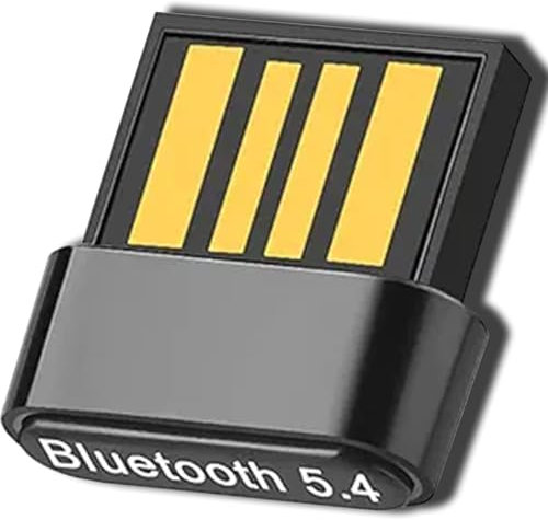 Adattatore Bluetooth 5.4 USB per PC, USB Dongle Adattatore Bluetooth Stick (EDR & BLE) per PC Laptop Desktop Computer, supporta Windows 11/10/8.1/7