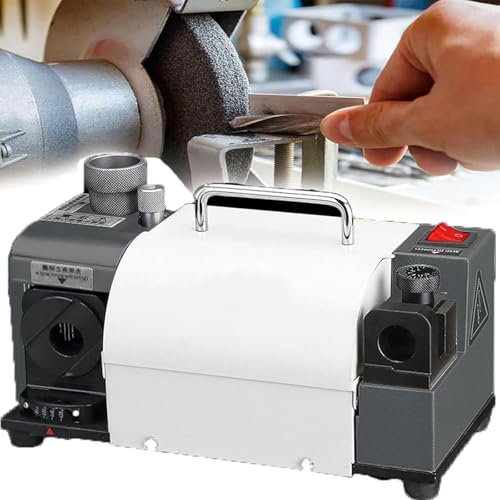 HYYKEJI 120w Electric Drill Bit Sharpener, Portable Drill Bit Grinding Machine, with 11 Collets Adjustable Angles From 95°-135°, Drill Bit Sharpening Tool, for ф3-ф13mm Drill Sharpener