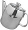 KICHOUSE Kaffeekanne mit großem Fassungsvermögen kaffeevollautomat espressomaschine Espressokocher für losen Tee Teebehälter Metalltea Rostfreier Stahl Silver