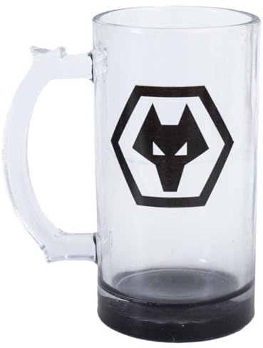 FOCO Officially Licensed Wolverhampton Wanderers FC Stein Glass Tankard
