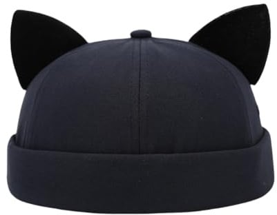 Xingbiyou Niedliches Katzenohren Mütze, Docker Mütze, Unisex Modische Kopfbedeckung