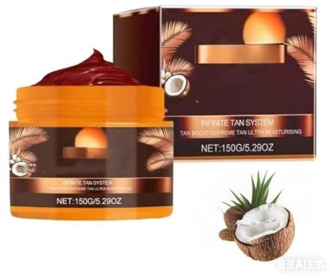 Gel autobronzant intensif, gel crème accélérateur de bronzage naturel, résistant à l'eau, à l'huile de carotte et de coco, bronzage brun pour les cabines de bronzage et l'extérieur.