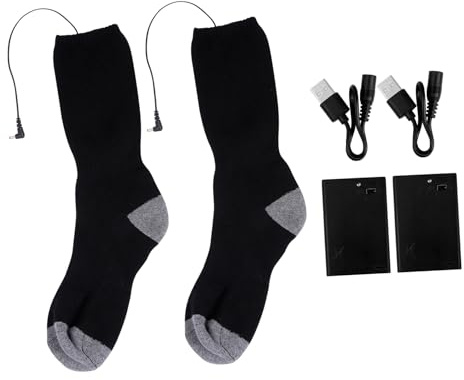 Beheizte Socken für Winter, Tragbar, Atmungsaktiv, 50°c, 1 Satz | Beheizte Socken Damen, Warm für Reisen, Thermisch und Hautfreundlich, Tragbar