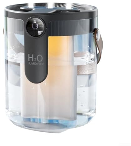 Humidifier 1.5L Home Bedroom, Quiet Operation Large Mist Output with Three Spray Modes, Air Humidifier for Baby Room(gray)