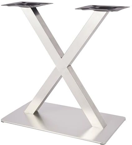 WINZING Tischgestell, Edelstahl Tischbeine, Möbelkufen Metall Tischbeine, Möbelwerkstatt Beine, Montageplatte für Rutschschutz, Ideal für Couchtisch, Esstisch und Büromöbel