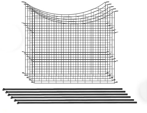 Teichzaun Unterbogen - ca. 390 x 52,5 cm - Anthrazit