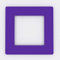 Single Light Switch Socket Coloured Acrylic Surround Finger Plate - Huge Colour Choice (Purple)