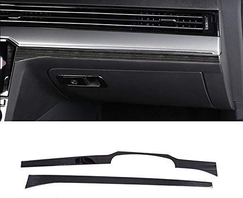 HIGH FLYING für Arteon 2017-2021 / Passat B8 2015-2021 Interieur Mittelkonsole Dekor Schwarz 2 Stück Edelstahl