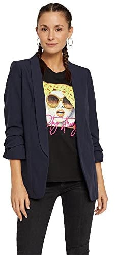 PIECES Femme Pcboss 3/4 Noos Blazer, Night Sky, XS EU