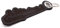 Samunshi® Leder Schlüsselanhänger mit Gravur Ruhrpott Geschenke Made in Germany 12x4cm dunkel braun/graviert