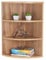 RICOO Eckregal Hängend 60 x 33 x 33 Braun Eiche Wotan, Spanplatte aus Holz, Hängereral WM053-EW, Regal Wand, Bücherregal Eck Wandregal Ecke Küchenregal Wandboard Eckwandregal Schweberegal