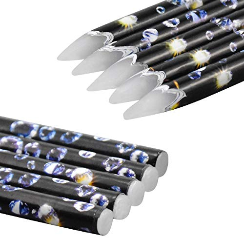 5 Stück Diamond Painting Stift Wachsstift Diamant Malerei Zubehör Stickerei Zubehör Werkzeug für Nails Strass Edelsteine Nail Design Dotting Tool Set