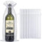 Chunm 10 Pieces Organza Mesh Wine Bags - Drawstring Wrapping Bags for Weddings, Parties, Birthdays (White)
