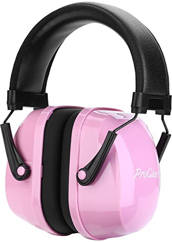ProCase Ear Defenders Children Autism, Kids Noise Cancelling Headphones for Toddler Girls Boys, SNR 26dB Kids Ear Protection Earmuffs for Concert Fireworks -Pink