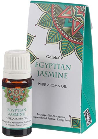 2 X Aceite Aromático Jazmín Egipcio Goloka Pure Aroma Esencial Quemar Puro Oil Jasmine Egyptian 2 Frascos de 10ml
