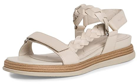 Tamaris Femme Damen 1-1-28263-30 Sandale cale, Ecru, 40 EU