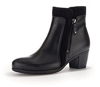 Gabor Damen Ankle Boots, Frauen Stiefeletten,Wechselfußbett,Best Fitting,Stiefel,Bootee,Booties,halbstiefel,Kurzstiefel,schwarz,41 EU / 7.5 UK