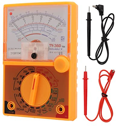 TY-360TRX Multimètre Analogique DC AC 1000V Voltmètre 500mA Ampèremètre 1K Résistance Mètre Pointeur Multimètre