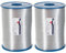 C.E. PATTBERG Geschenkband silber, 250 Meter Ringelband 10 mm zum Basteln, Dekorieren & Verpacken von Geschenken zu jedem Anlass (Packung mit 2)