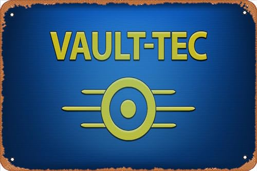 PIMPANT Vault Boy PhoneVault Boy Tapeten, Höhle, Retro-Metallschild für Garten, Club, Outdoor, Innenbereich, Wand, dekorativ, 20,3 x 30,5 cm
