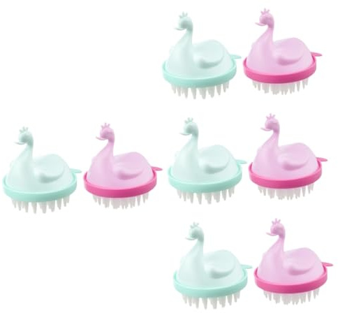Healvian 8stücke Kopfhaut Massagebürste Für Haarreinigung Shampoo Bürste Mit Sanften Borsten Zur Entfernung Von Schuppen Durchblutung Beim Waschen Haare