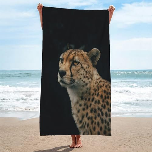 Toalla Playa Animal Toallas Playa Grande Microfibra Anti Arena Leopardo Playa Toallas para NiñA NiñO Adulto Piscina Toalha de Praia Mujer Hombre 70x140cm