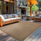 Carpetsale24 In- & Outdoor Teppich Wetterfest 200 x 290 cm Einfarbig Braun - Waschbar, Wasserfest, Pflegeleicht und Flachgewebe - Ideal für Balkon, Garten, Terrasse und als Küchenteppich