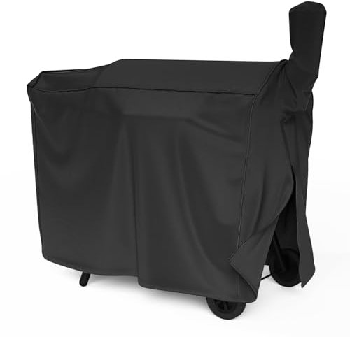 NUPICK ZGC-02B Grill Cover for Z Grills Pellet Grill, 600D Heavy Duty, Compatible with ZPG-450A, 550B, 550B2, 550C Smoker