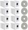12 Stück Zubehörset für Ecovacs DEEBOT T30S / DEEBOT T30S PRO/DEEBOT X2 Omni, Ersatzteile - 8 Staubbeutel, 4 Mopp Wischpad Polster, Saugroboter Zubehör Kit Staubsaugerzubehör