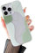 DEFBSC Compatible with iPhone 16 Pro Case, Transparent Color Mix Aesthetic Design Soft TPU Bumper Slim Thin Shock-Absorbing Protective Phone Cover - Green