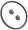 CATELL 1 Pcs Goma de Sellado para Olla a Presión Compatible con WMF, Anillo de Sellado 22cm y 2 Juntas Indicador de Cocción Olla a Presión de Repuesto para WMF 2.5l/3l/4.5l/6.5l/8.5l de Silicona