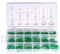 ​​270PCS 18 Sizes O-Ring Assortment Kit, Car Air Conditioning O-Ring Kit, Resealable Case,Green HNBR Rubber Seals Assortment Set for Automotive A/C, Compressor& Home Repair(Includes Storage Box)​​