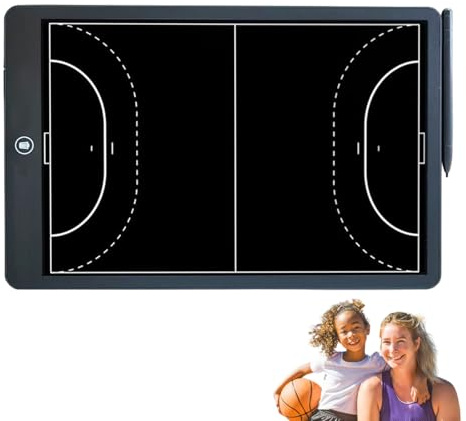 LCD-Zeichenbrett - 16 Zoll Handball-Taktiktafel LCD-Schreibblock | Wasserball Coaching Board | Verbessern Sie Bball Trainingsgeräte, Handballtrainer Zwischenablage Ideal für Strategietraining