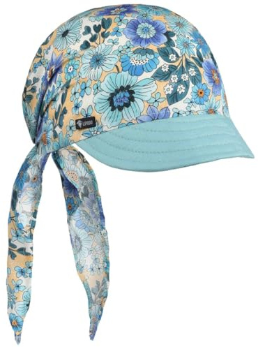 Lipodo Malvik Bandana Cap Schirmmütze geblümt Mehrfarbig Made in Italy Damen Frühling Sommer blau One Size