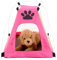 zunea Pet Hund Zelt Katzenhaus Mesh Wasserdichtes Sonnensegel Kissen, Oxford Tuch Hund Paw Form Home Außerhalb Strand Camping Indoor Outdoor Picknick Reise