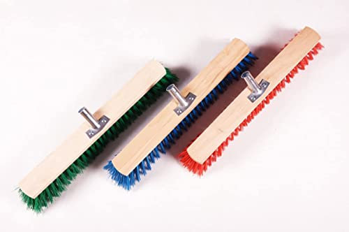 Straßenbesen breit Besen Kehrbesen mit Metallstielhalter PVC mit Stiel (40cm Besen + 120cm Stiel)